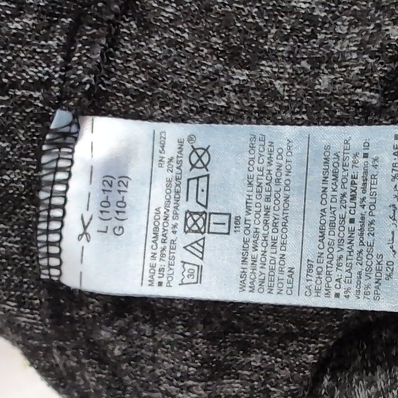 Old Navy Girl's Charcoal Grey Jogger Style Sweatpants Size Large - Picture 7 of 7